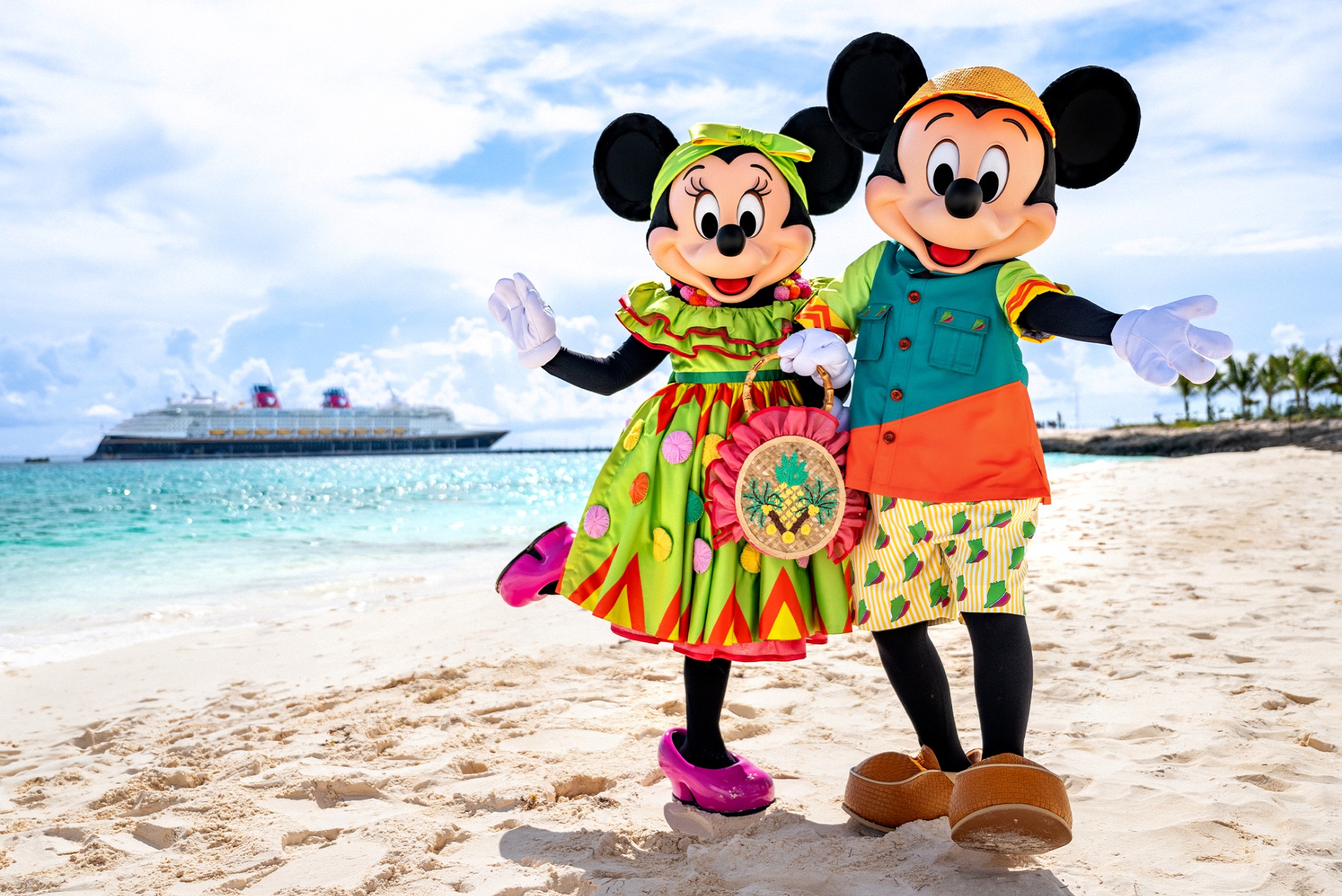 Mickey y Minnie en Castaway Cay